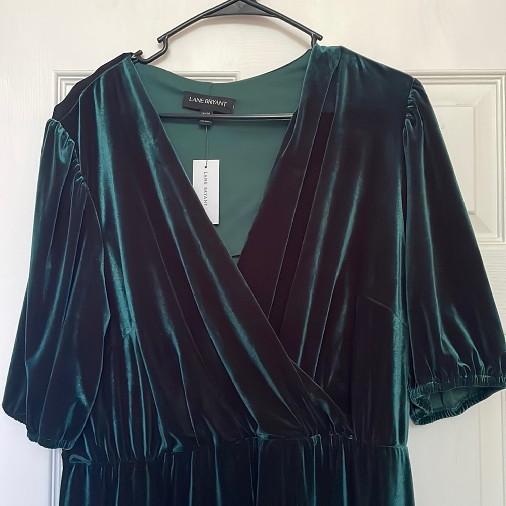 Green Velvet Dress